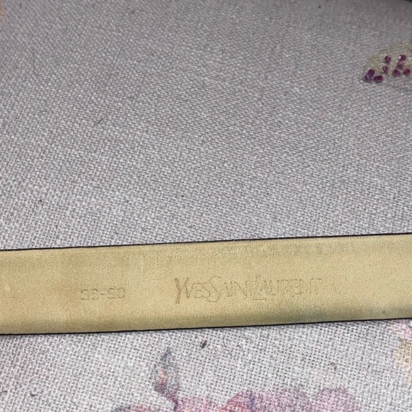 VINTAGE YSL WOMENS BELT SZ 36/90 FITS SZ 10/12 - Picture 4 of 9
